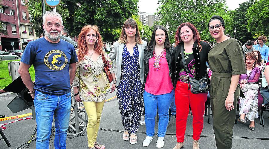Iñaki Arce, Olga Arjona, Yvonne López, Andrea Nieto, Lorena Sánchez y Cecilia Cuadrado. 