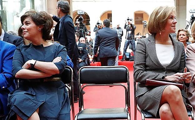 Soraya Sáez de Santamaría y Cospedal.