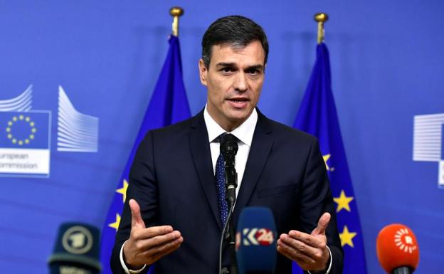 Pedro Sánchez, en la cumbre de Bruselas.