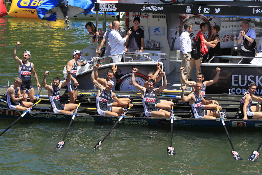 Urdaibai se ha impuesto en la regata por delante de Hondarribia