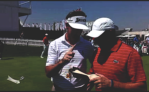 Olazabal. El hondarribitarra recibió con gran humor su cuchara de manos de Fernández-Castaño.