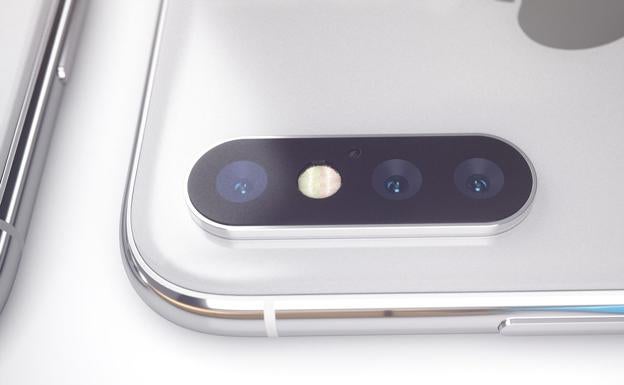 Diseño conceptual del iPhone con tres sensores fotográficos 