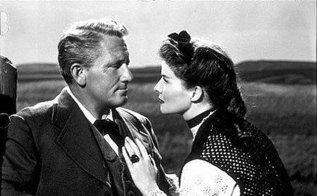 Katharine Hepburn y Spencer Tracy en 'Mar de hierba' (1947).