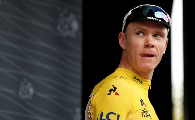 Chris Froome, con el maillot amarillo del Tour de Francia.