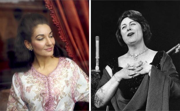 Maria Callas (izquierda) y Renata Tebaldi.