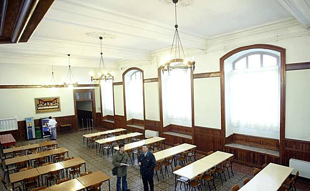 Vista reciente del comedor del colegio de los Jesuitas, que en la actualidad gestionan los Josefinos. 
