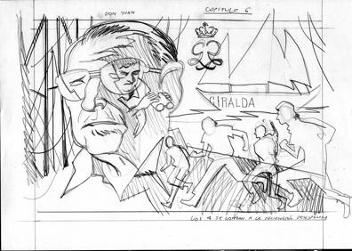 Imagen secundaria 1 - Así se dibujó el serial del topo que evitó que ETA secuestrara a los Reyes en Mónaco