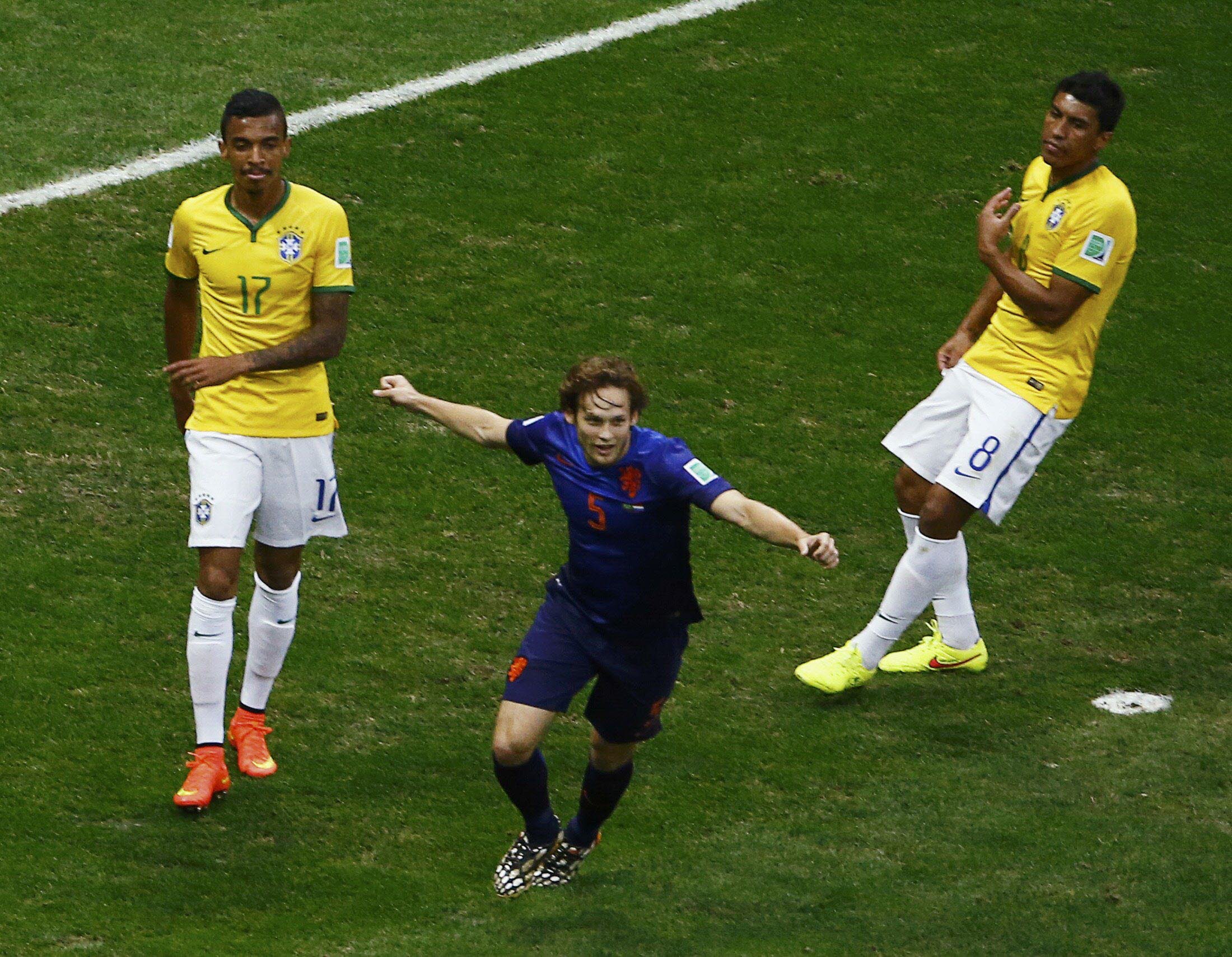 Imagen del Brasil-Holanda en el tercer y cuarto puesto de 2014.