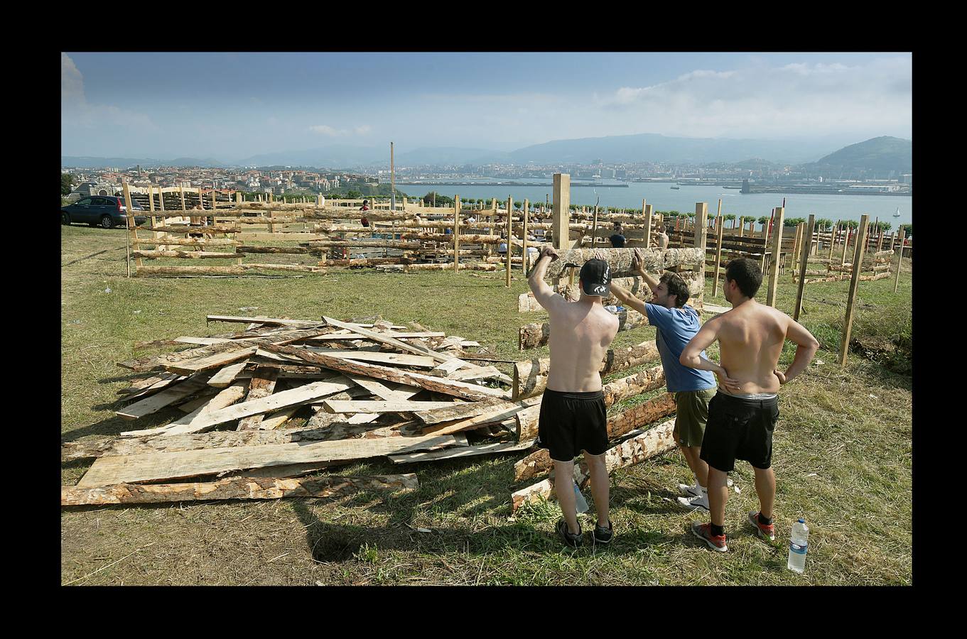 Fotos: Getxo refuerza la seguridad para las paellas de Aixerrota del domingo