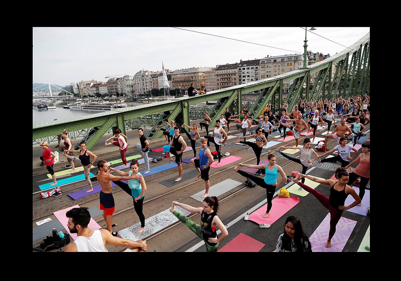 En sus orígenes, cuando Budapest era una de las capitales del Imperio Habsburgo, el Puente de la Libertad era conocido como el de Francisco José, en honor al emperador. En la actualidad, esta obra de hierro fundido de 333 metros de longitud y 21 de ancho, que se eleva sobre el Danubio con su peculiar color verde, es uno de los más populares de la capital húngara y también el más corto. Desde su restauración el año pasado, todos los fines de semana del verano es ocupado por centenares de peatones que disfrutan de actividades como conciertos, actuaciones callejeras e incluso prácticas colectivas de yoga.