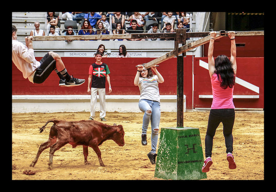 La ofrenda floral, las dianas, la carrera de barricas, las vaquillas... Un sinfín de actividades han servido para divertir a los vitorianos durante este 25 de julio