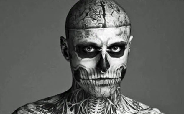 El modelo Rick Genest, más conocido como 'Zombie boy'.