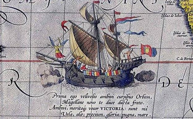 'Victoria', 1589ko urtean, Abraham Orteliusen mapa batean.