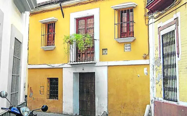 La casa natal de Diego Velázquez, en la calle Padre Luis María Llop, en Sevilla. 