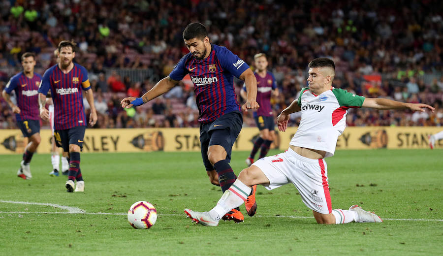 El Camp Nou ha albergado este sábado el primer partido de la Liga Santander de la temporada 2018-2019