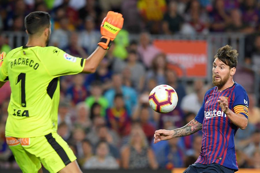 El Camp Nou ha albergado este sábado el primer partido de la Liga Santander de la temporada 2018-2019