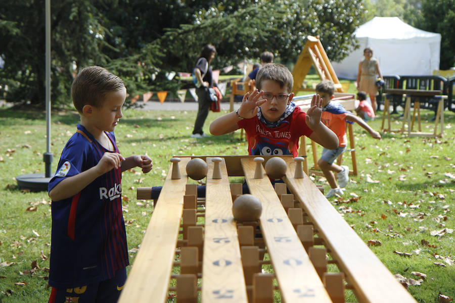 Fotos: Inauguración del txikigune en Aste Nagusia 2018