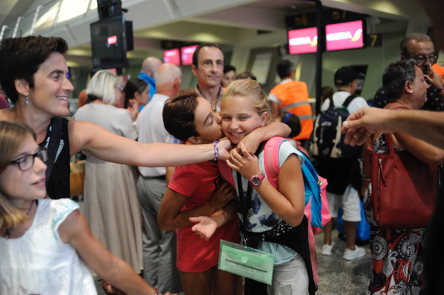 Los niños de Chernobil Elkartea regresan a su casa tras pasar un verano acogidos por familias vascas