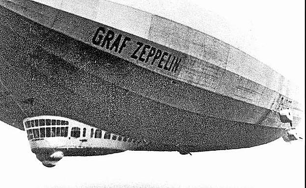 El dirigible alemán completó la vuelta al mundo en 21 días.