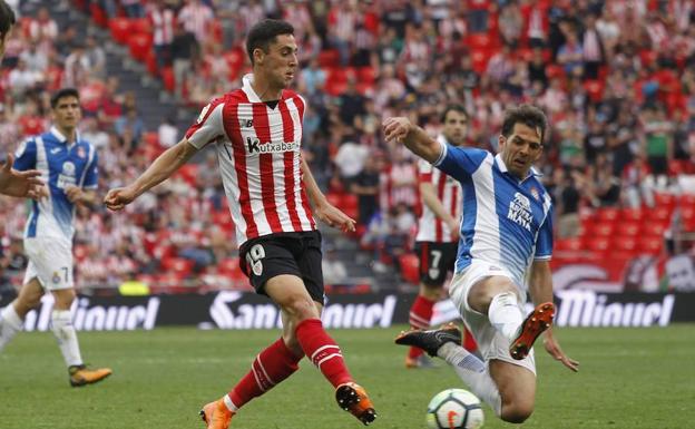 Merino en un partido la temporada pasada.