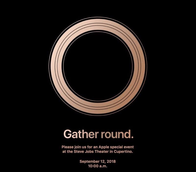 Invitación a la próxima Keynote de Apple 