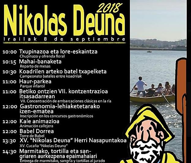 Programa de fiestas de Portugalete 2018: San Nicolás