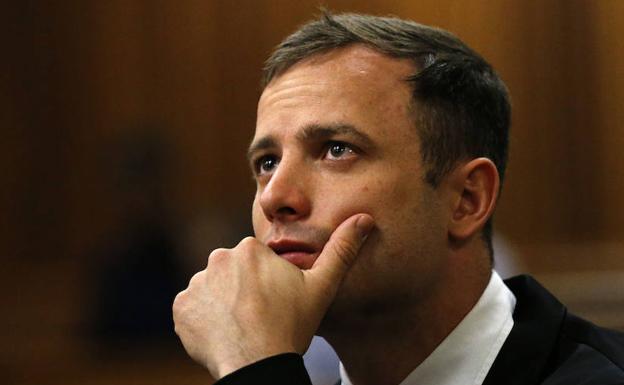 Oscar Pistorius durante uno de sus juicios. 