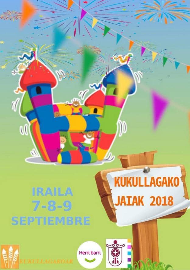 Programa de fiestas de Kukullaga 2018: Kukullagako Jaiak