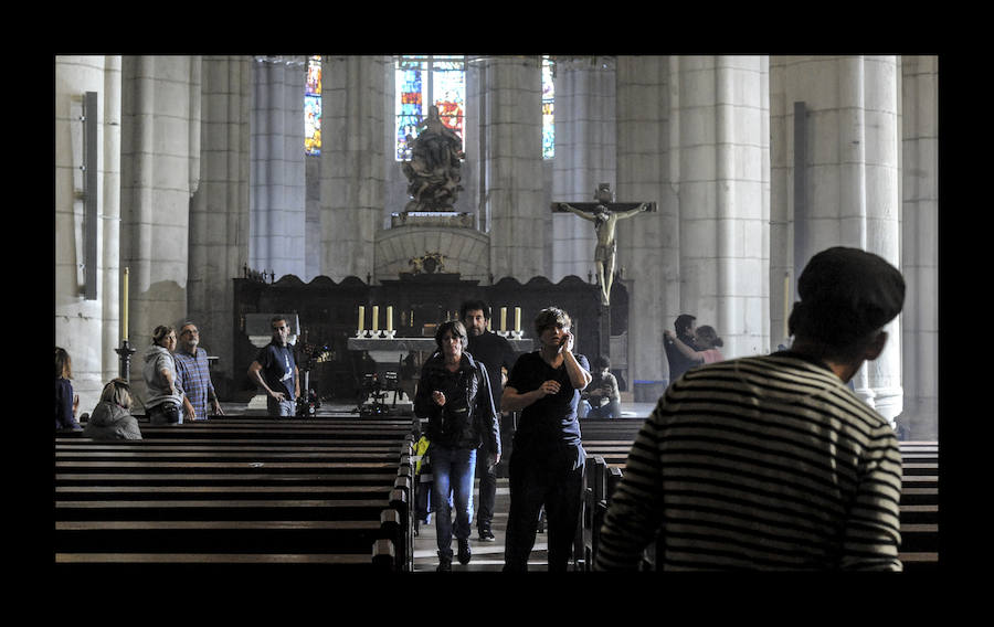 La Catedral de Santa María acoge la grabación de la película 'El silencio de la ciudad blanca'