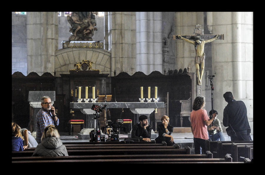 La Catedral de Santa María acoge la grabación de la película 'El silencio de la ciudad blanca'