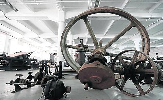 Volante de una bomba de vapor.