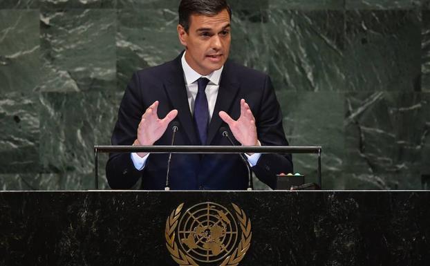 Pedro Sánchez interviene en la ONU.