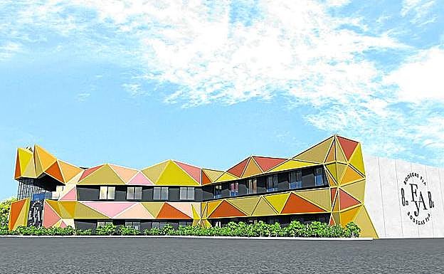 Recreación de la futura bodega. 