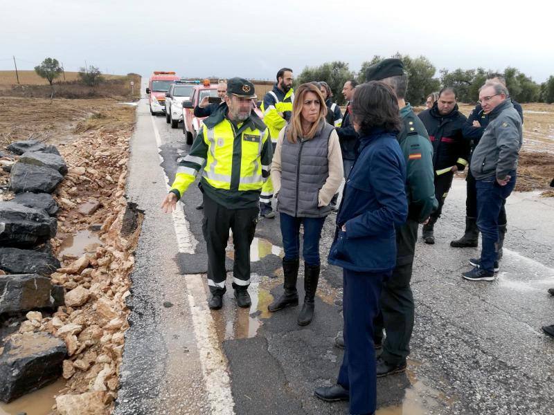 Las mejores imágenes de las lluvias torrenciales que han provocado la muerte de un bombero y numerosos destrozos en la provincia de Málaga
