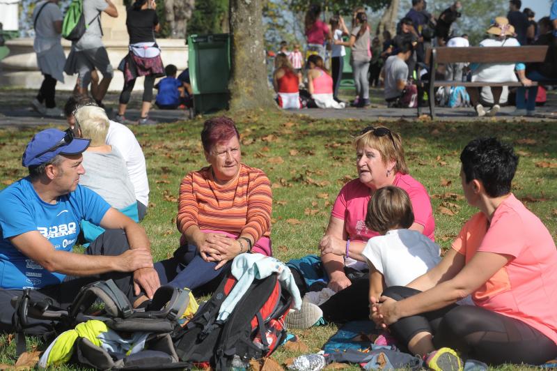 El buen tiempo ha permitido hacer un descanso al aire libre.