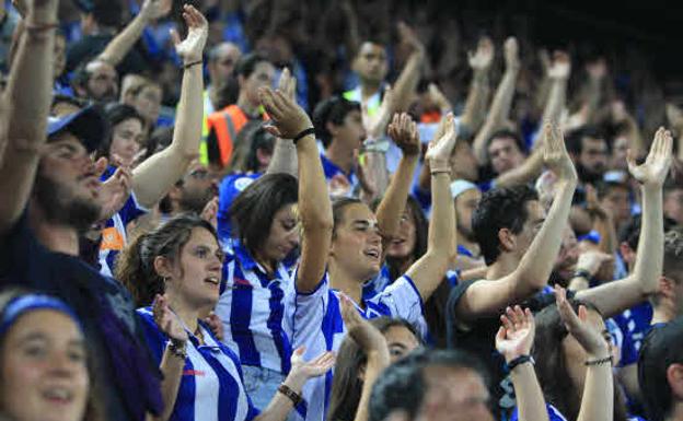 La grada de Mendizorroza, durante el partido contra el Getafe.