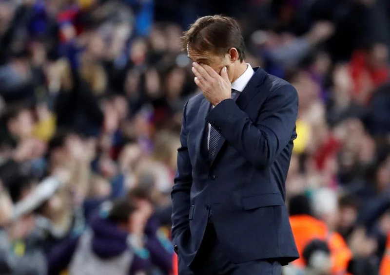 Lopetegui, durante el partido.