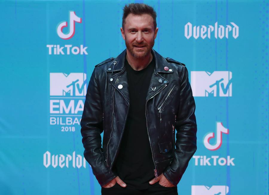 David Guetta a su llegada a la alfombra roja.