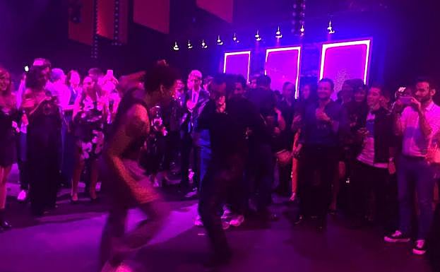 El personal bailó, sobre todo, al final de la fiesta. 