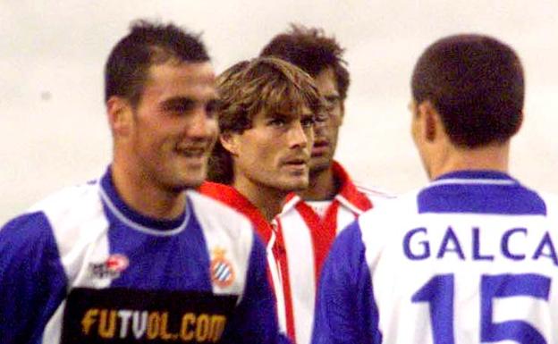 Julen Guerrero marcó el gol de la última victoria liguera en el campo del Espanyol.