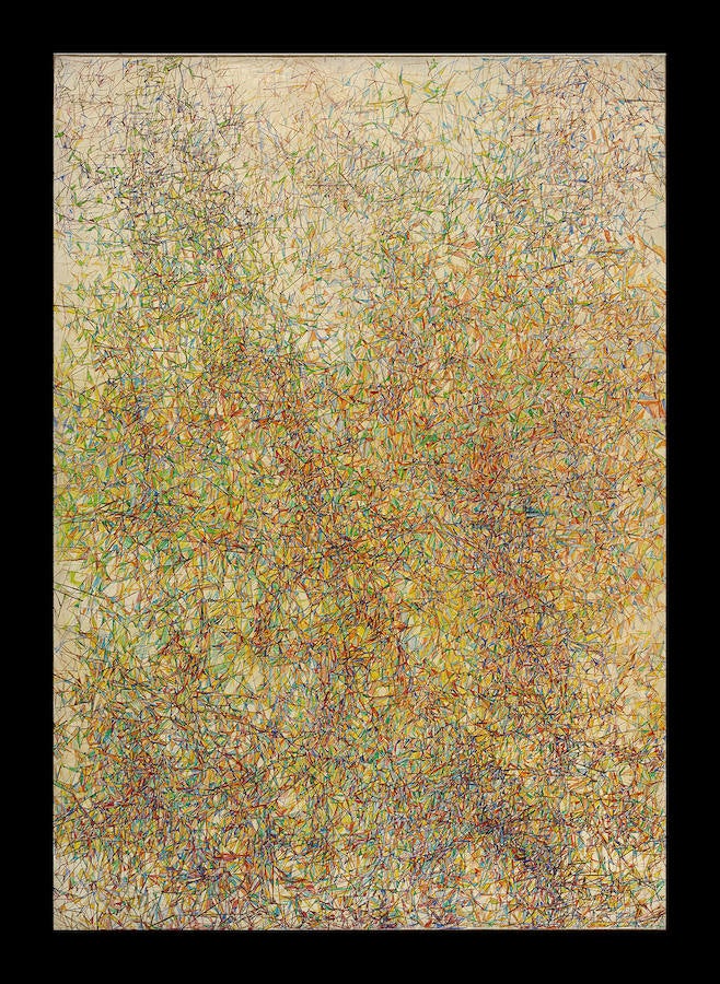 Composición-pintura. Gabriel Ramos Uranga, 1979. Exposición: Después del 68. Arte y prácticas artísticas en el País Vasco 1968-2018, Museo de Bellas Artes de Bilbao. 