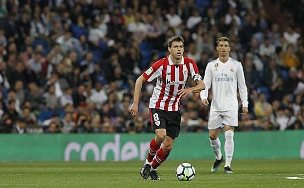 Iturraspe, durante un partido contra el Real Madrid.