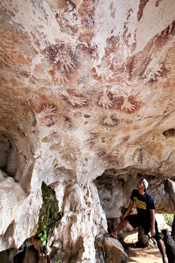 Descubren en cuevas del sudeste asiático las primeras muestras de arte figurativo más antiguas que las de la cornisa cantábrica y Francia