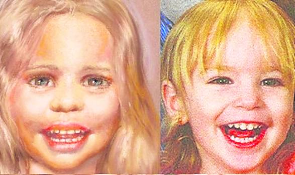 La pequeña ‘Baby Grace’. Hallaron el cadáver descompuesto de una niña y Gibson reconstruyó su cara. Una mujer vio en ella a su nieta desaparecida.