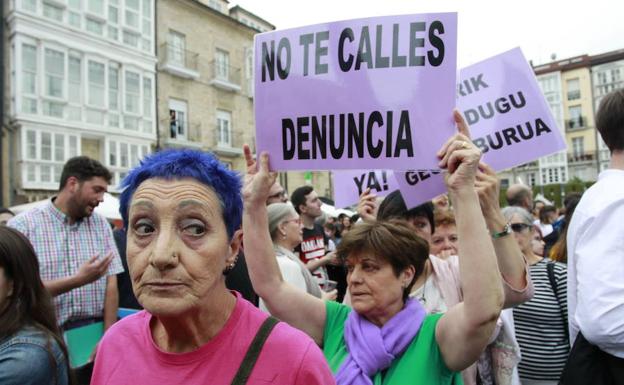 Una concentración contra la violencia machista anterior.