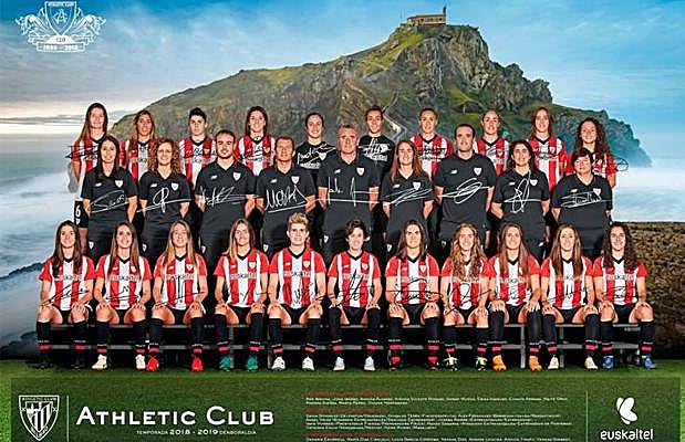 La actual plantilla del Athletic femenino. 