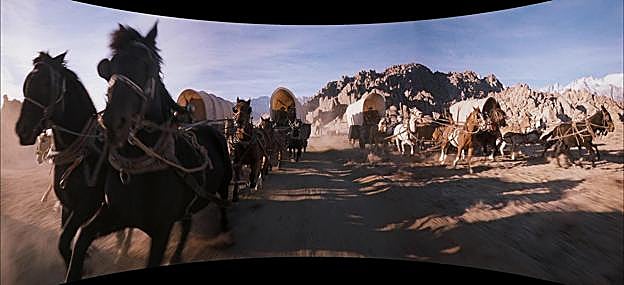 Otra escena de 'La conquista del Oeste'.