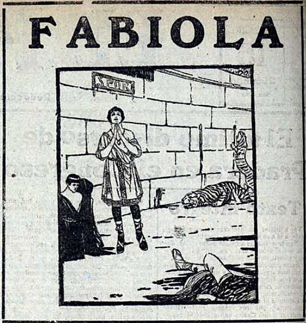 Anuncio de la película 'Fabiola' en 'El Pueblo Vasco'.