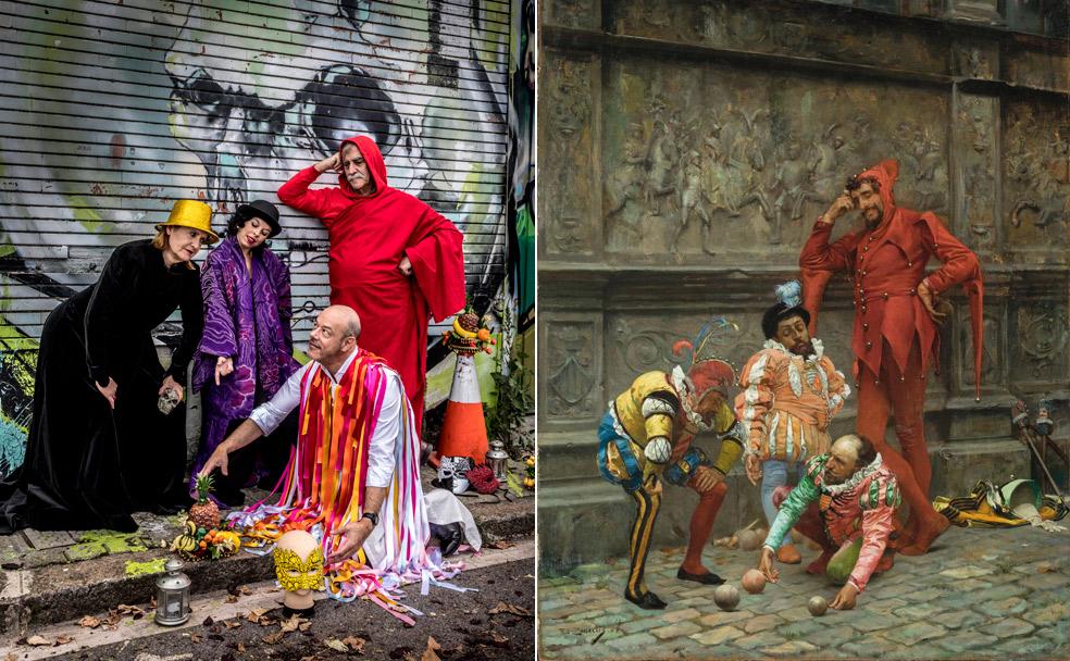 Siempre en el escenario. El laboratorio teatral de Pabellón 6, al igual que La Haceria o La Fundición, demuestra la vitalidad de las artes escénicas en Bilbao. El teatro vasco ha triunfado en la última edición de los Max. | 'Bufones jugando al cochonnet': 1868. Óleo sobre tabla. 46 x 35,6 cm. Adquirido en 2003. 