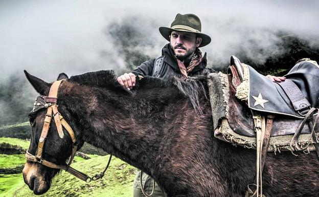 Miguel Gutiérrez, durante uno de los viajes que su equipo llevó a cabo al reino inca de Vilcabamba, en Perú. 